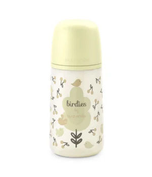 Mamadera Suavinex 270ml amarilla Birdies con tetina anticólicos