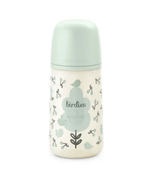 Mamadera Verde Birdies de 270ml con Tetina Fisiológica Sx Pro Flujo Medio +3 meses