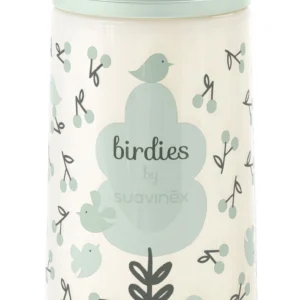 Mamadera Suavinex 270ml con tetina anticólicos y diseño fisiológico