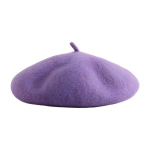 boina lana bebé sensiblue lavanda estilo francés otoño invierno — Estilo de Bebé