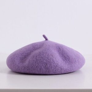 boina lana bebé sensiblue lavanda estilo francés otoño invierno — Estilo de Bebé