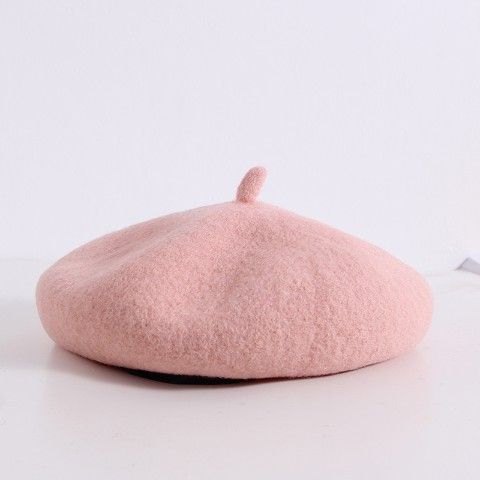boina lana bebé sensiblue rosa estilo francés otoño invierno — Estilo de Bebé