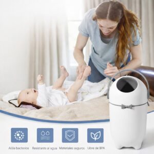 Basurero para Pañales Hermético Blanco