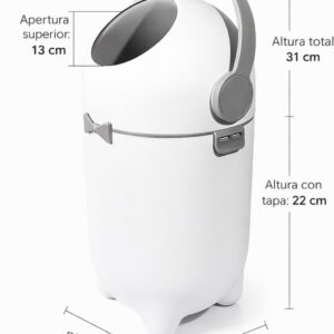 contenedor de pañales y sus medidas