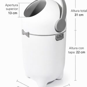 contenedor de pañales y sus medidas