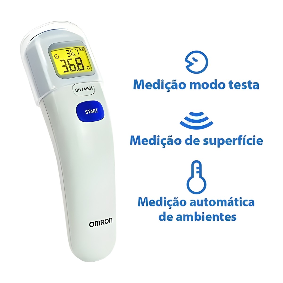 Termómetro Digital Infrarrojo Omron MC-720 Sin Contacto