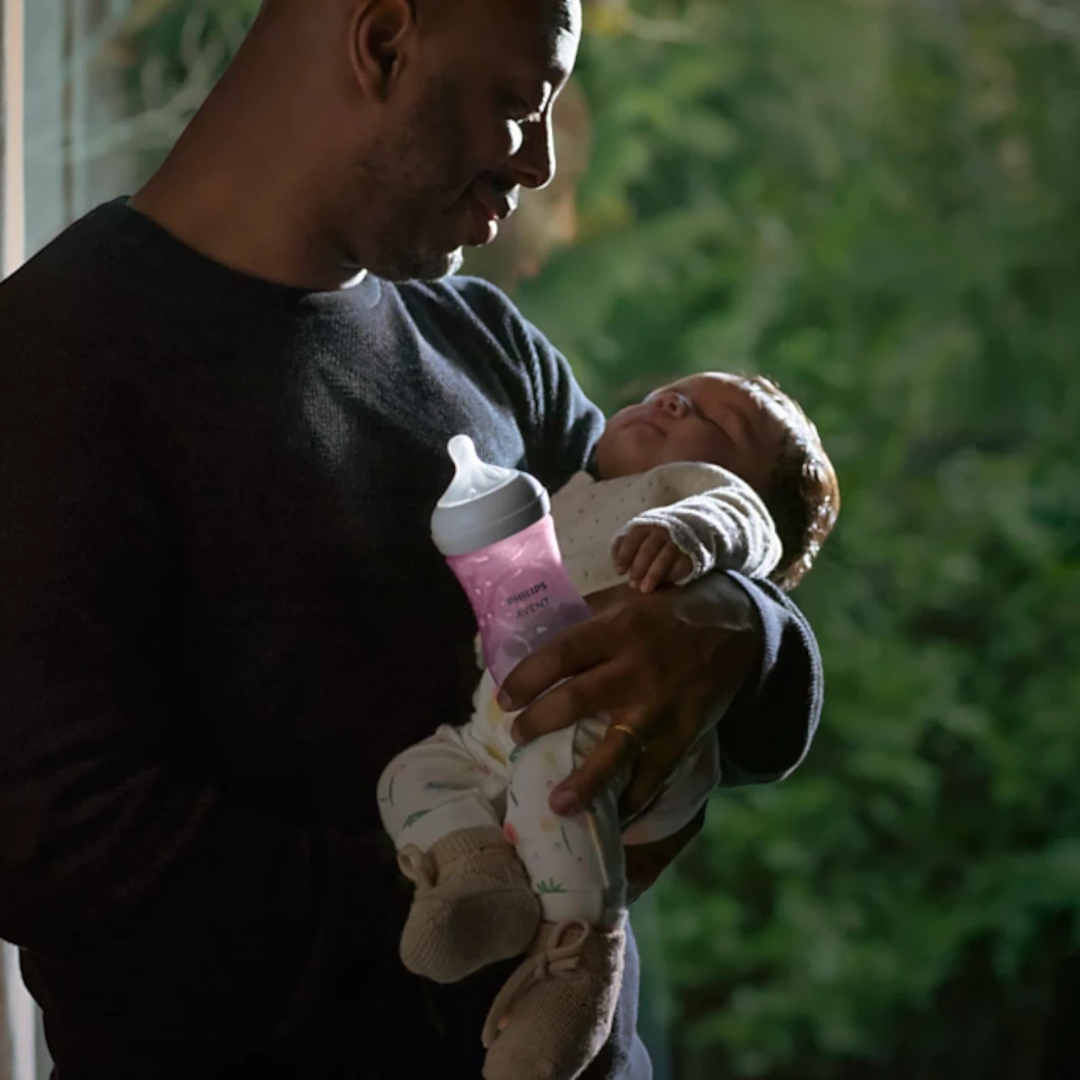 Mamadera Natural Response Philips Avent 260ml Rosa