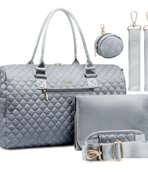 Bolso maternal Alma color Gris