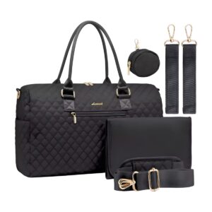 Bolso Maternal Alma Pañalera Acolchada con Muda 17 Bolso maternal Alma color negro con mudador, estuche y correas