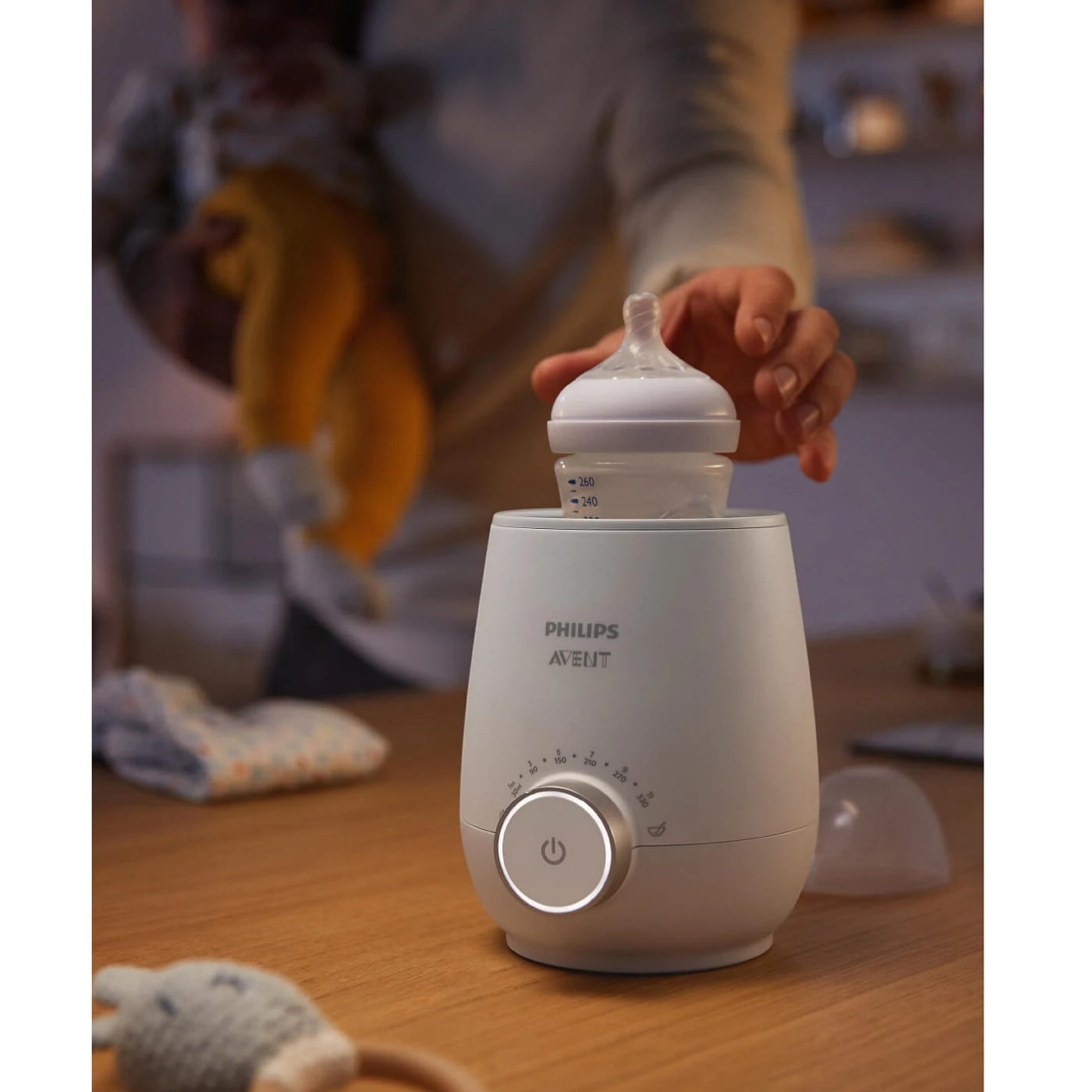 Calentador de biberones Philips Avent práctico para uso diario