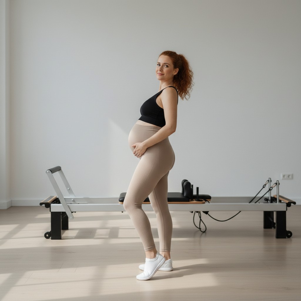 Calza maternal SensiBlue con panel abdominal de soporte