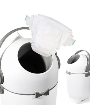 Contenedor de Pañales Hermético 10L Blanco Anti Olor | Sin Cartuchos