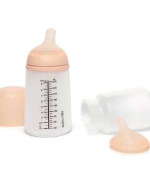 Pack Mamadera Suavinex Zero.Zero 270ml con tetina y bolsa anticólicos de repuesto — Estilo de Bebé