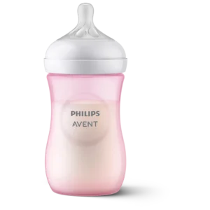 mamadera bpa free philips avent natural response rosa bebé