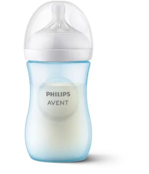 Mamadera Natural Response Philips Avent 260ml Azul Flujo Medio