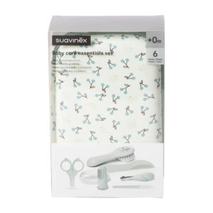 Set de manicura e higiene para bebé Suavinex Birdies Verde con 6 accesorios — Estilo de Bebé