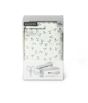 Set de manicura e higiene para bebé Suavinex Birdies Verde con 6 accesorios — Estilo de Bebé