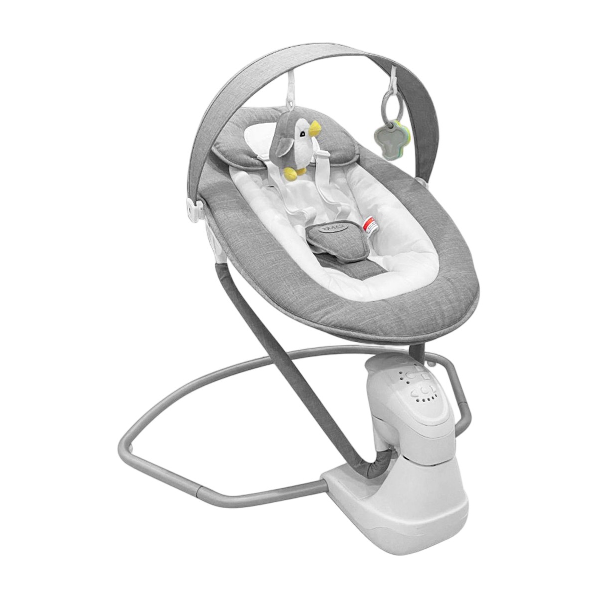 Silla mecedora BBPro Flow arnés de seguridad y funda desmontable — Estilo de Bebé