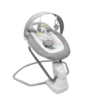 Silla mecedora BBPro Flow arnés de seguridad y funda desmontable — Estilo de Bebé