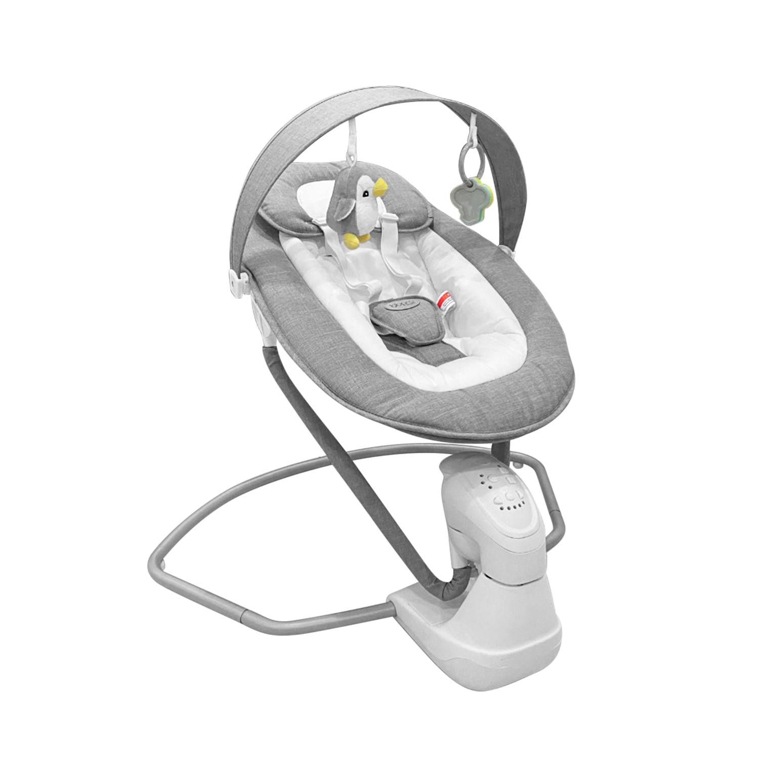 Silla mecedora BBPro Flow arnés de seguridad y funda desmontable — Estilo de Bebé