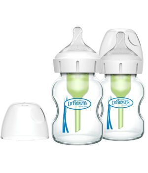 Pack 2 Mamaderas Boca Ancha Options+ Vidrio 150ml Dr. Brown's