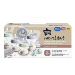 Set Mamaderas Recién Nacido Natural Start Celeste