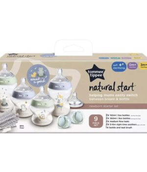 Set Mamaderas Recién Nacido Natural Start Celeste
