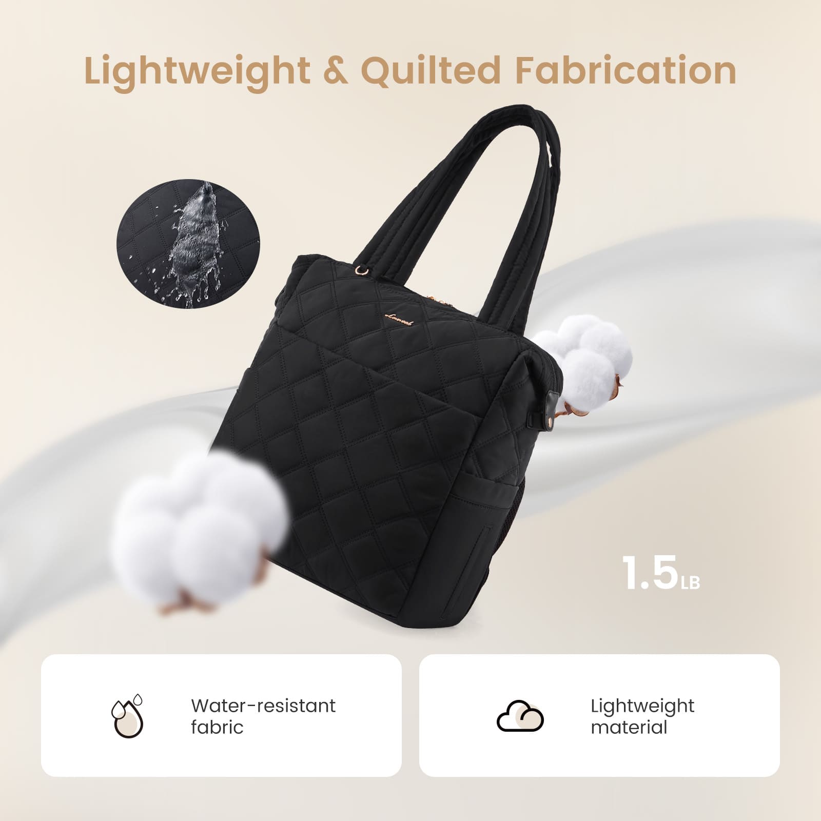 Bolso Maternal Victoria Acolchado 2 en 1 con Mudador