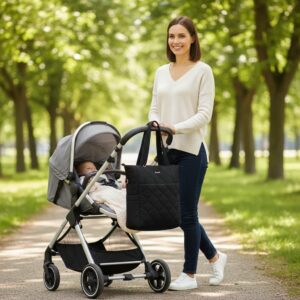 bolso maternal victoria color negro