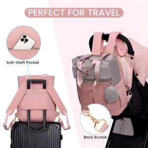 Bolso Maternal 2 en 1 Mochila y Bandolera Rosa – vista 2