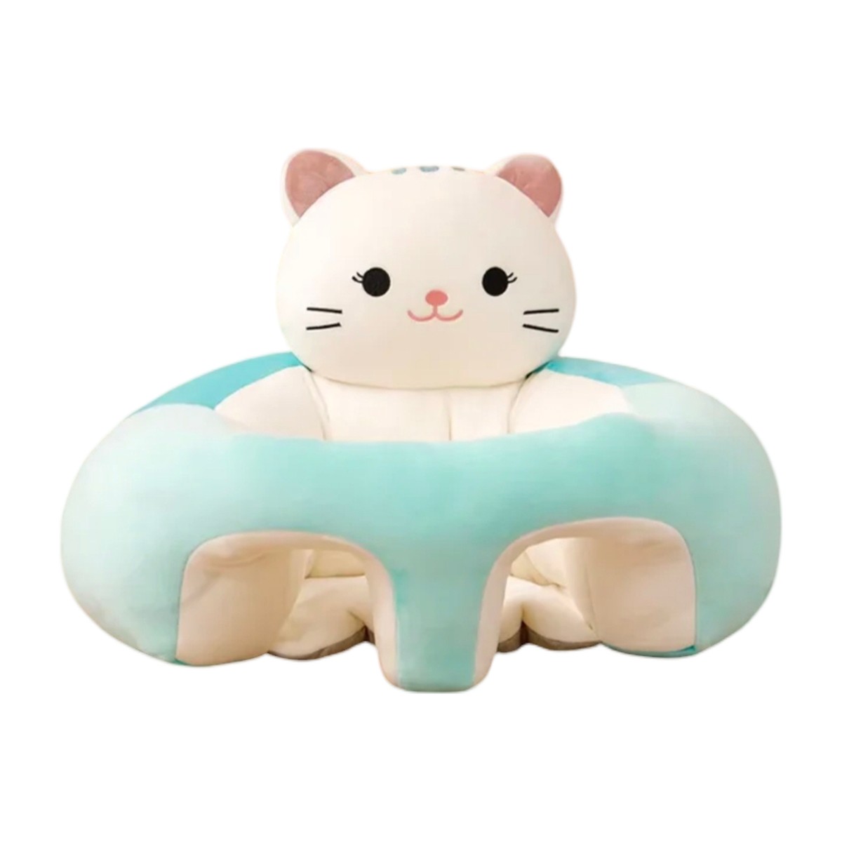 Asiento de apoyo para bebé SensiBlue diseño gatito verde agua talla L — Estilo de Bebé