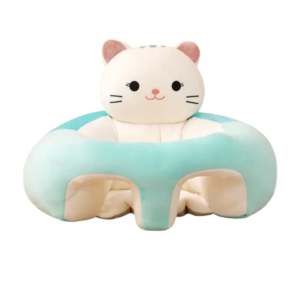 Asiento de apoyo para bebé SensiBlue diseño gatito verde agua talla L — Estilo de Bebé