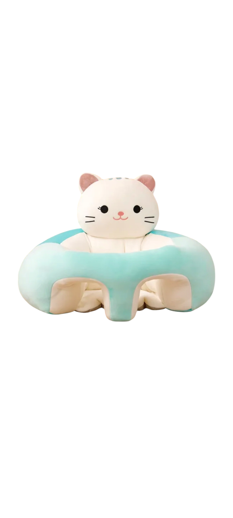 Asiento de apoyo para bebé SensiBlue diseño gatito verde agua talla L — Estilo de Bebé