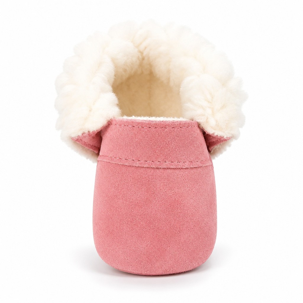 Zapatos bebé chiporro rosado, hechos a mano en Chile