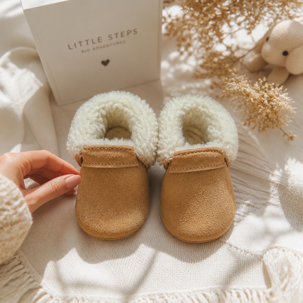 mocasin bebe cuero genuino