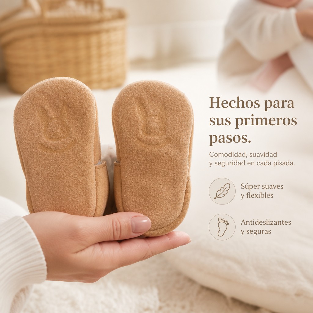Zapatos bebé chiporro arena, hechos a mano