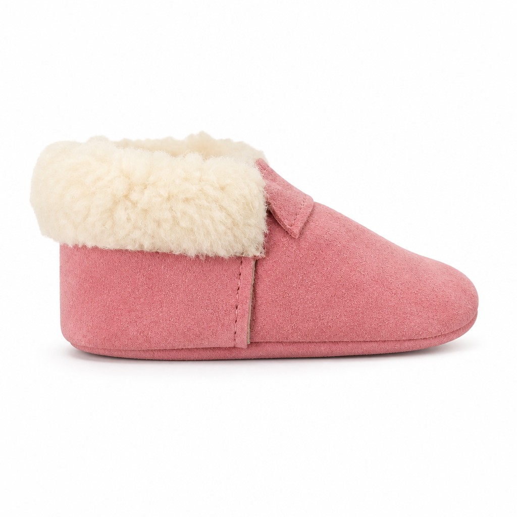 Zapatos bebé chiporro rosado Bunny Moccs