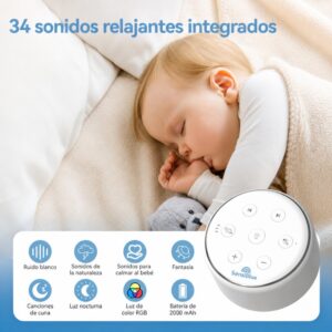 maquina ruido blanco bebe sensiblue botones details