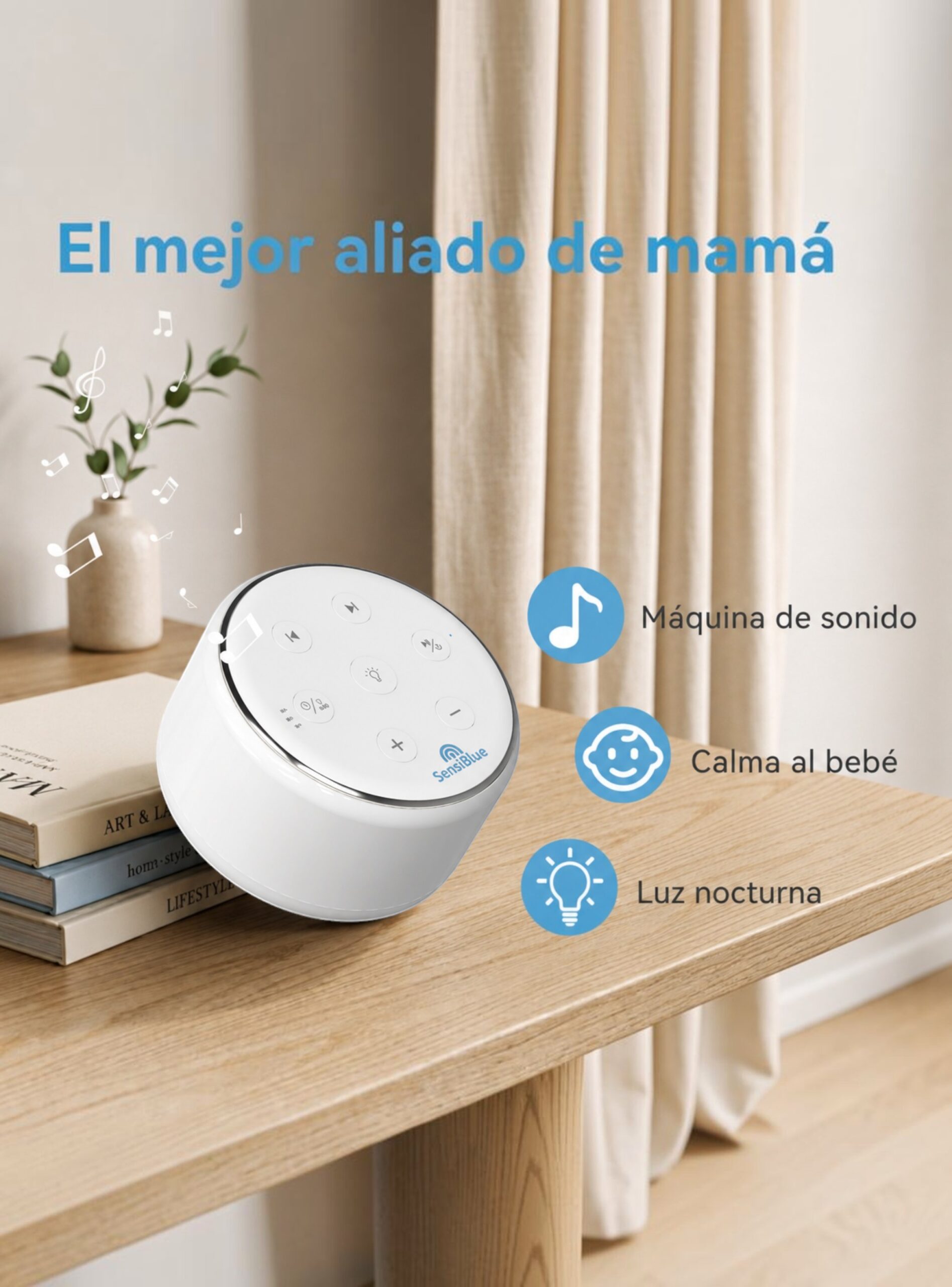 maquina ruido blanco bebe sensiblue botones y funciones scaled
