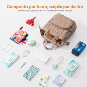 Bolso Maternal y Mochila Sandra