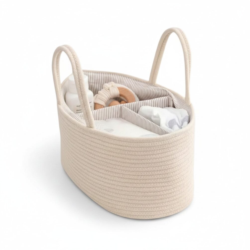 Caddy para Mudador Beige