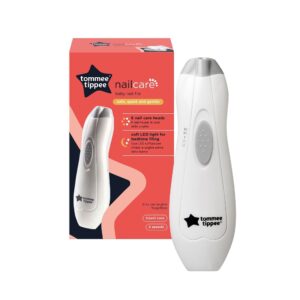 Lima de Uñas Eléctrica para Bebés con Luz LED y 6 Limas Intercambiables