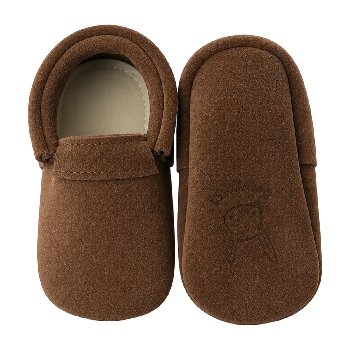 Zapatos bebé chiporro chocolate plantilla removible — Estilo de Bebé