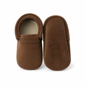 Zapatos bebé chiporro chocolate plantilla removible — Estilo de Bebé