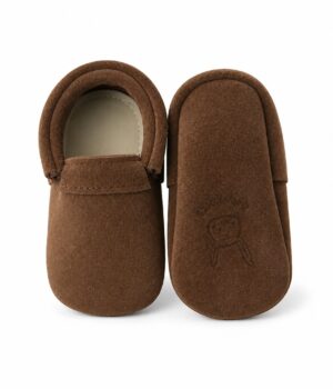 Zapatos bebé chiporro chocolate plantilla removible — Estilo de Bebé