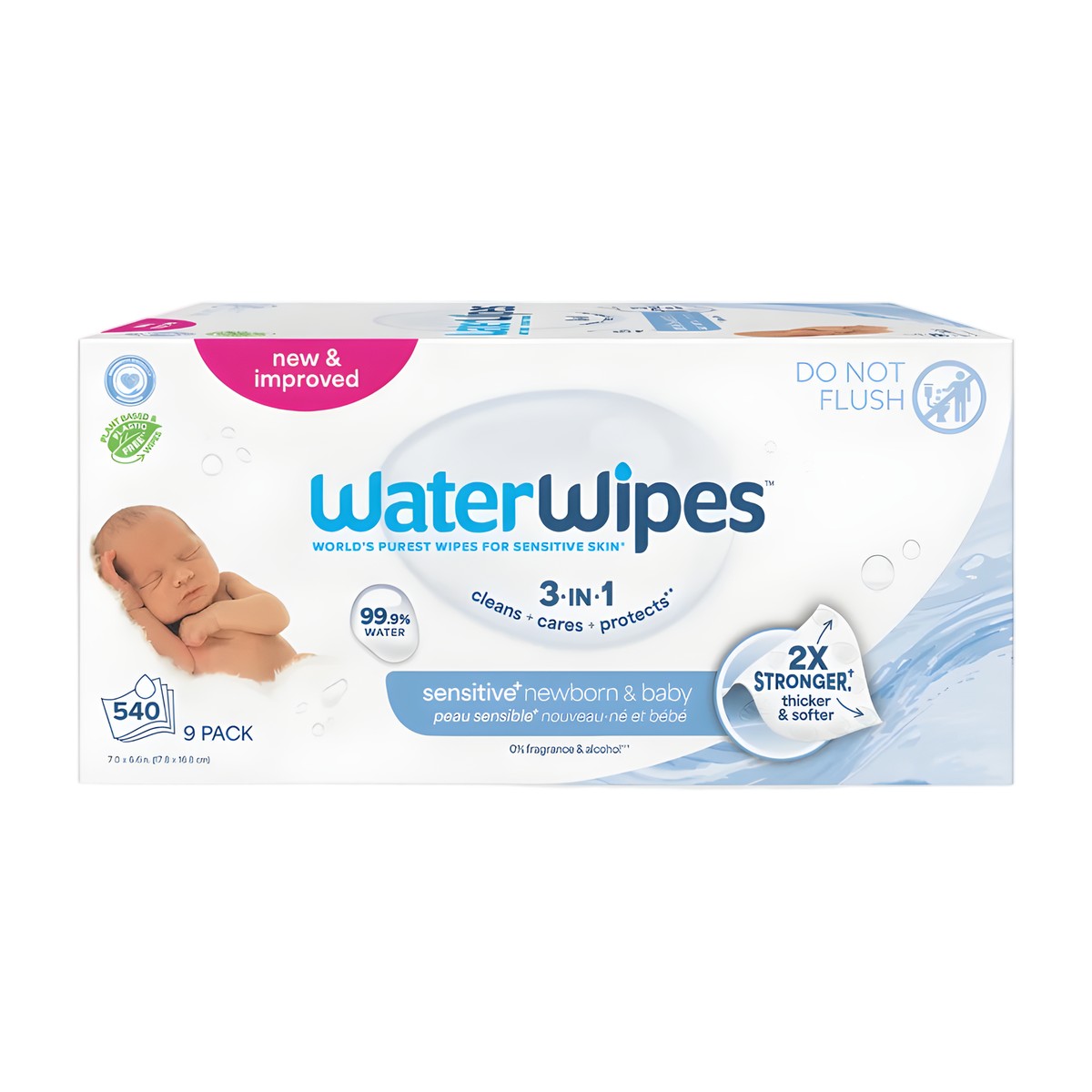Toallitas Húmedas WaterWipes Biodegradables Caja x540