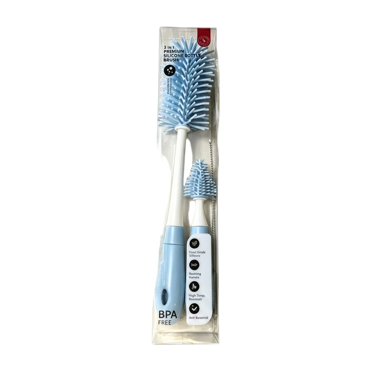 Set 3 Cepillos de Silicona para Mamaderas Libre de BPA – vista 4