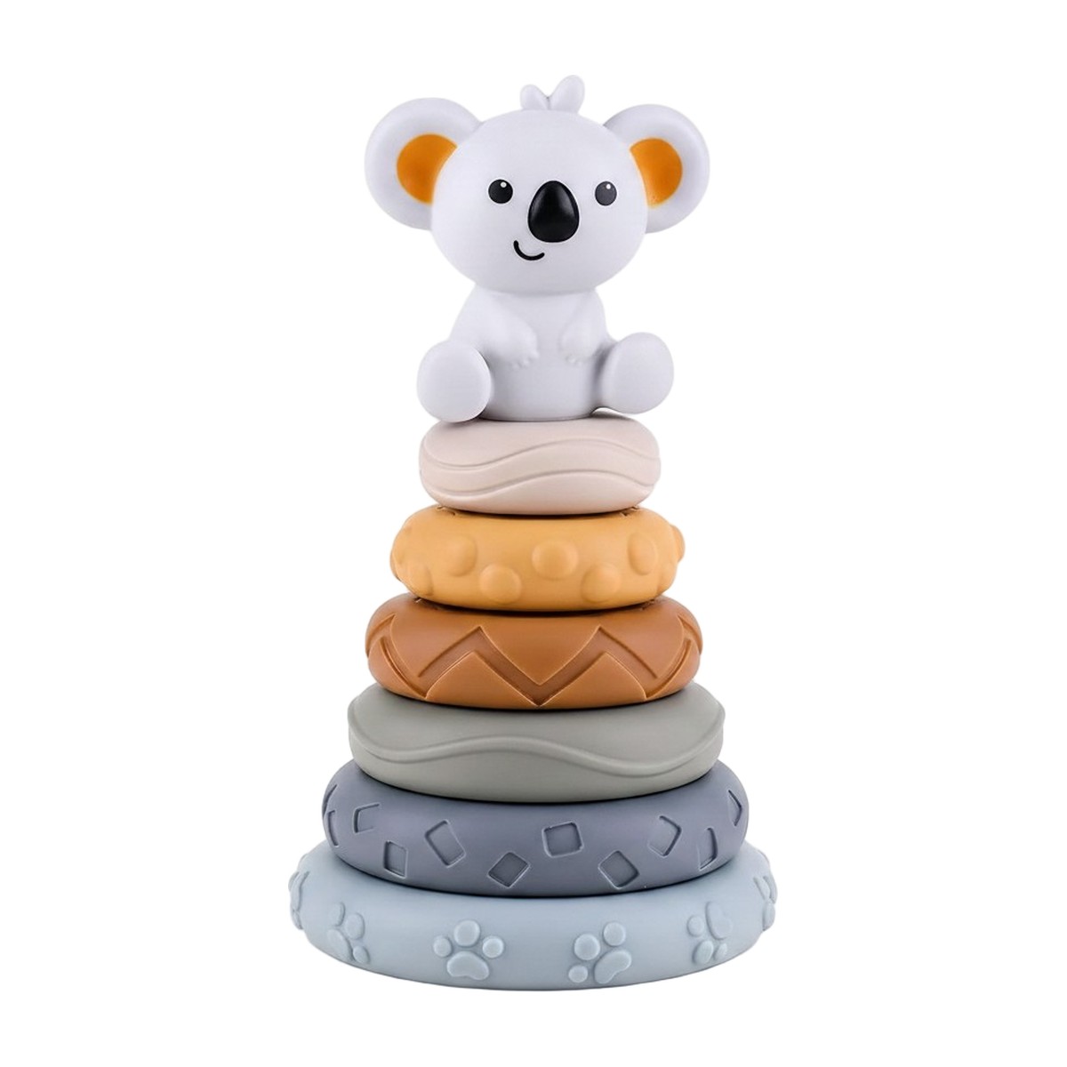 Torre apilable sensorial Koala con sonido para bebé 6 meses