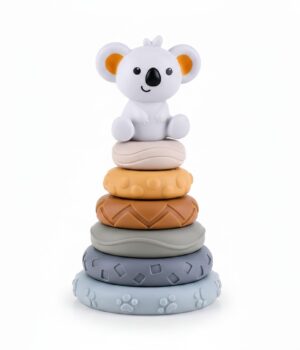 Torre apilable sensorial Koala con sonido para bebé 6 meses