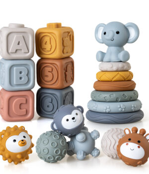 Set Sensorial 3 en 1 para Bebé 19 Piezas 6M+